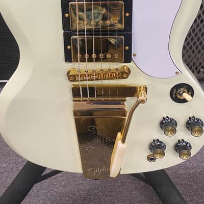 Epiphone "Inspired by Gibson Custom" '63 Les Paul SG Custom with Maestro Vibrola 2024 - Present - Classic White image 5