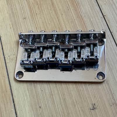 Squier Classic Vibe Strat/Telecaster 6 Saddle Hard Tail bridge 2019 - Chrome image 2