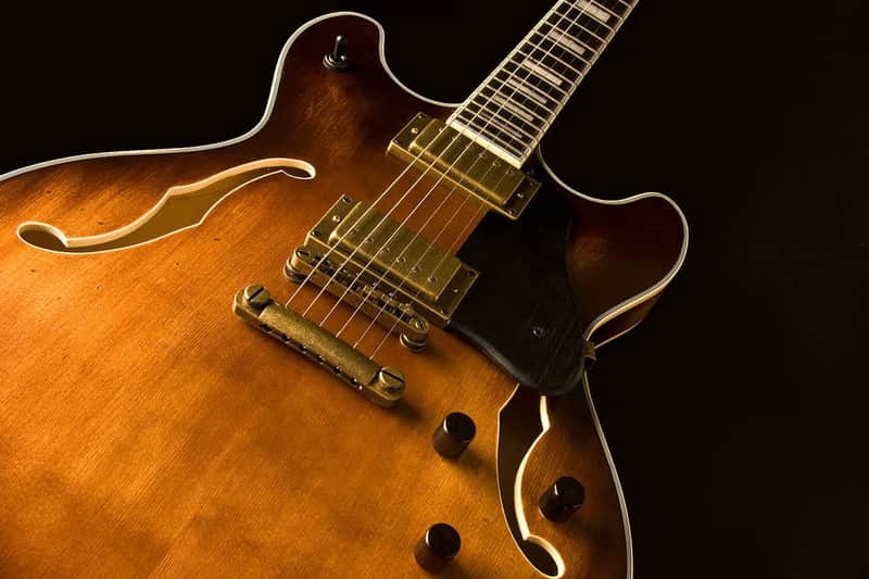 Washburn HB36K HB Series Hollowbody Vintage Matte Sunburst image 2