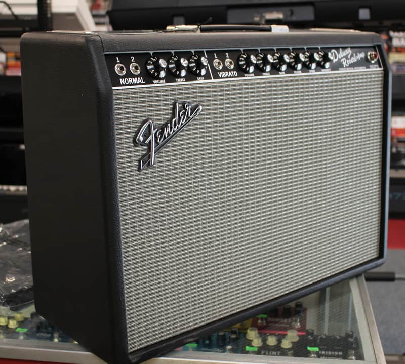 2025 Fender '65 Deluxe Reverb Reissue 22-Watt 1x12" Guitar Combo w/Cover Footswitch Black image 1
