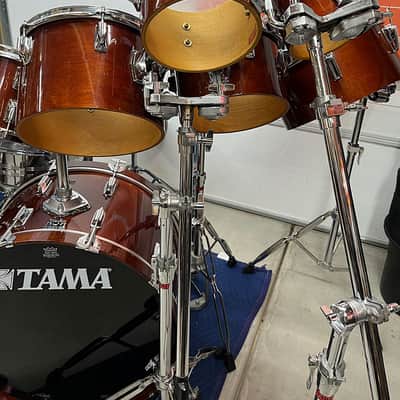 Vintage 1983 Tama Superstar Drum Set in Super Mahogany image 6