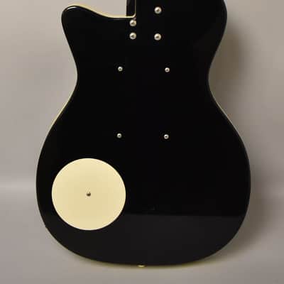 2000's Danelectro '56 U2 Reissue Custom Painted 'Rocket Boy' Black w/Gig Bag image 3