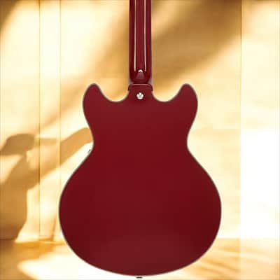 D'Angelico Premier Mini DC Mini Double Cutaway w/ stop-bar tailpiece, Burnt Red* w/ DAPMDCBRDNS image 5