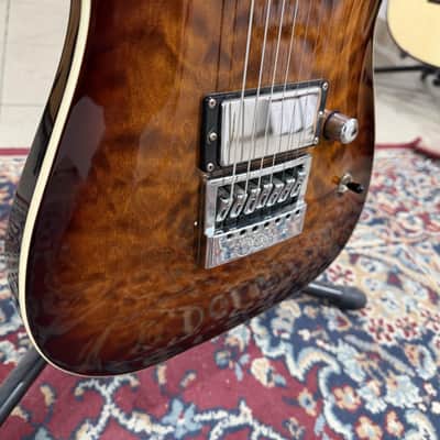 ESP LTD KS-7 QM ET DBSB, EverTune Ken Susi, Dark Brown Sunburst image 4