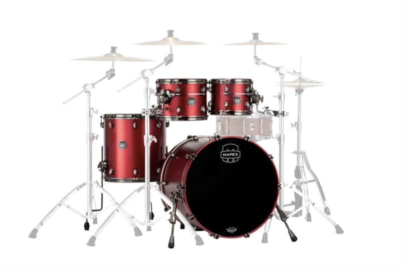 MAPEX IT SE529XBBPA SATURN EVOLUTION BIRCH ROCK 4 PEZZI TUSCAN RED image 1