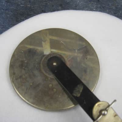 Leedy Bass Drum Hoop mounted Paddle Muffler (Lot4143U-5143) 40's/50's - Nickel Plated image 3
