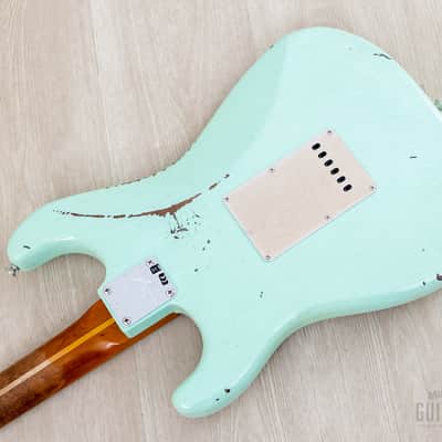 Fender Custom Shop 1956 Stratocaster Roasted Relic Aged Surf Green w/ Fat '60s Pickups image 13