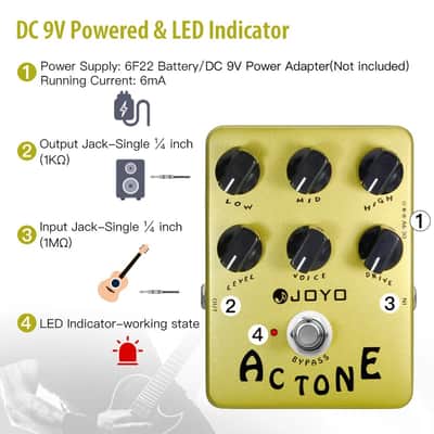 JOYO jf-13 AC TONE British Sound，Overdrive Pedal,price include the import duty for US buyer image 5