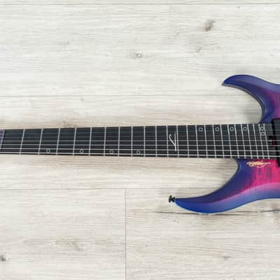 Legator G7FSS Ghost 7 Super Shred Multi-Scale 7-String Headless Guitar, Hyper Nova Blue image 4