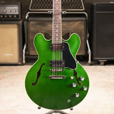 Gibson ES-335 Semi-Hollow Electric Guitar - Spearmint with Hardshell Case image 3