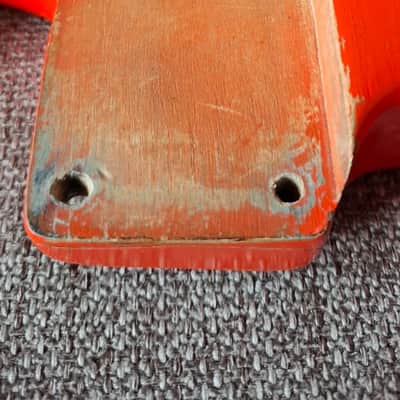 HSS Hardtail Alder Strat Guitar Body - Relic Fiesta Red - Fits Fender Necks image 9