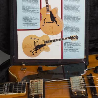 Guild X-500 Stuart Arch Top Hollow Body Electric Guitar (1979), ser. #202390, original black hard shell case. image 12