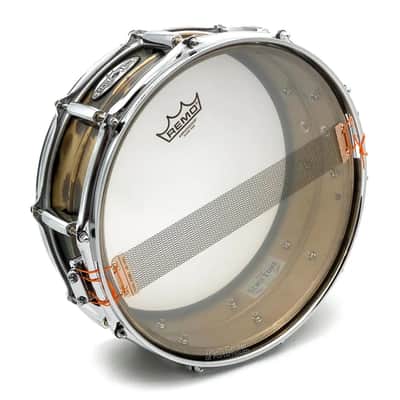 Pearl Sensitone Raw Brass Snare Drum 14x5 image 3