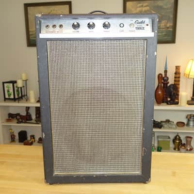Guild Model Three 1x15 Bass Cabinet 1970's black image 2