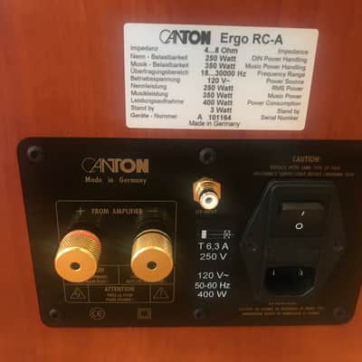 High End CANTON Ergo RC-A Speakers image 9