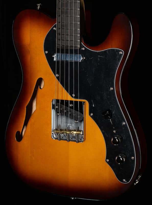 Fender Limited Edition Suona Telecaster Thinline Ebony Fingerboard Violin Burst (286) image 1