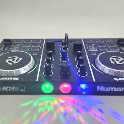 Numark PartyMix DJ Controller with Light Show 2010s - Black image 3