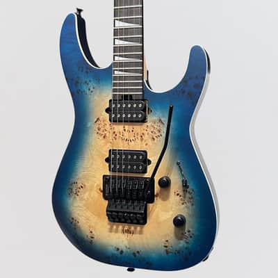 Jackson MJ Series Dinky DKRP Electric Guitar Japan 2023 - Transparent Blue Burst image 3