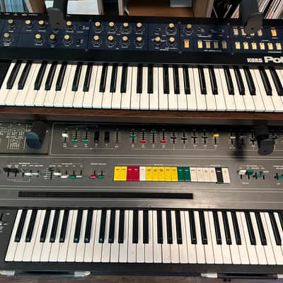 Korg PolySix 1980s - Navy Blue w/ Upgraded CPU image 2