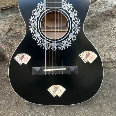 “Lil’ Gambler” Goodman handmade ladder braced Stella style Parlor guitar-Demo video added image 1