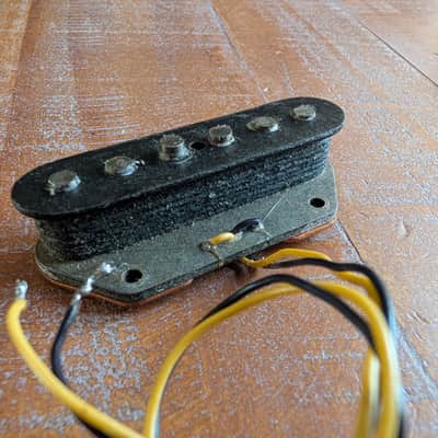 Fender Telecaster Bridge Pickup Gray Bottom Vintage Late 1969 Excellent 6.09K image 6