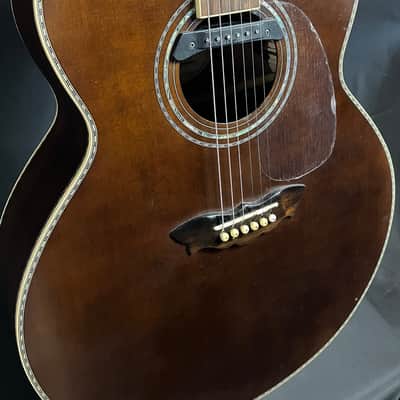 Washburn WJ130EK Vintage Series Jumbo Acoustic Guitar w/ K&K Pickup and Case image 5