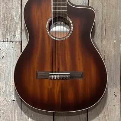 New Cordoba C4-CE Mahogany Classical with Electronics - Edgeburst, Support Small Business, Shop Here! image 2