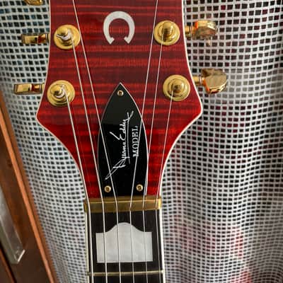 Gretsch G6120DE Duane Eddy model 1997 desert sunrise (rouge orangé) image 10