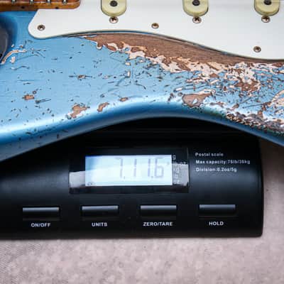 FENDER USA Custom Shop Ltd Red Hot Stratocaster Super Hvy Relic "Lake Placid Blue + Maple" (2024) image 20