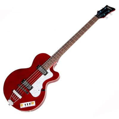 Hofner Ignition Series Club Bass Metallic Red image 5