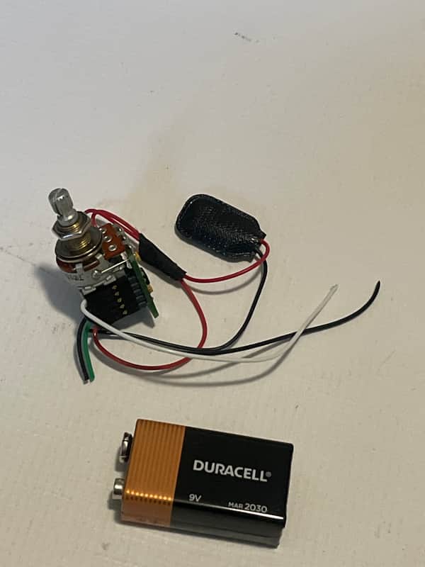 2000's EMG Electric Guitar Afterburner Active Boost Preamp Quick Connect Push/Pull Pot & Knob image 1