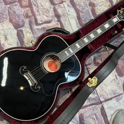 Gibson SJ-200 Custom Jumbo Limited Edition Ebony Gloss New Unplayed Auth Dlr 5lbs7oz #017 image 9