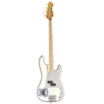 Fender AS Steve Harris P-Bass MN OWH Olympic White - 4-String Electric Bass image 1