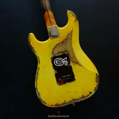 Fender Stratocaster HSS TV Yellow Heavy Aged Relic image 16