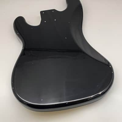 4lbs 12oz BloomDoom Nitro Lacquer Aged Relic Black P-Style Bass Vintage Custom Guitar Body image 7