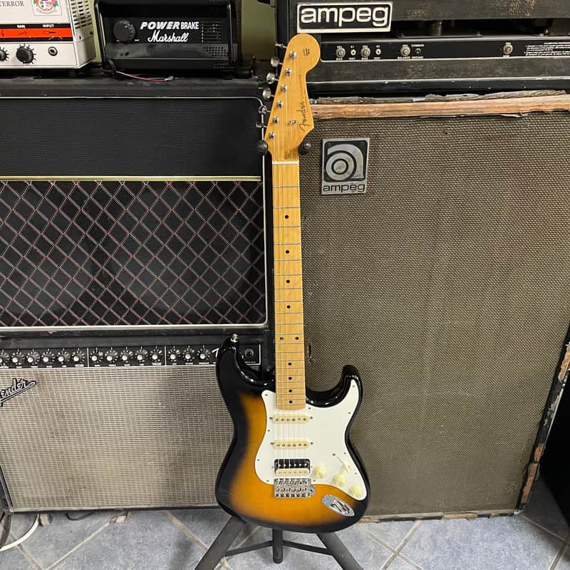 Used Fender JV Modified '50s Stratocaster HSS, Maple Fingerboard, 2-Color Sunburst