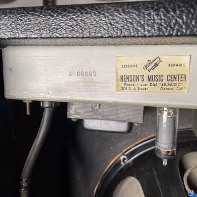1975 Fender Musicmaster Bass Model CFA 7010 1x12" 12w Guitar Combo Amp image 7
