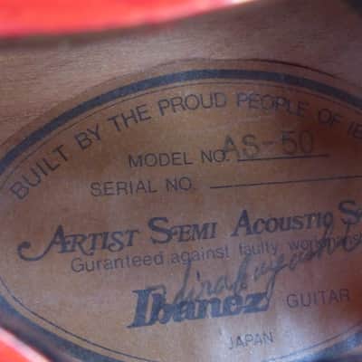 Beautiful Ibanez Artist AS-50, Vintage 1981, one-piece mahogany neck! image 9