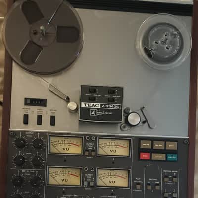 TEAC A-3340S 1/4" 4-Track Reel to Reel Tape Recorder 1970s - Silver image 1