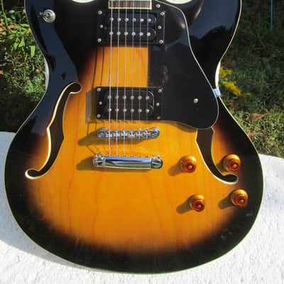 Washburn HB30TSK 335 Dot Neck Copy Guitar, 2012, HSC, Mint image 4