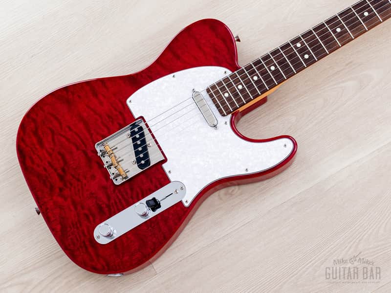 2024 Fender Hybrid II Telecaster FSR Quilt Top Red Beryl, Near-Mint w/ Tags, Japan MIJ image 1