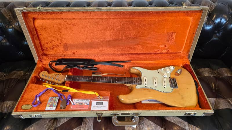 Fender Stratocaster 1963 OWNED BY MIKE PENDER OF THE SEARCHERS Love Potion Number 9! Vintage 60s American Strat Artist USA Pre-CBS Guitar - Very Good