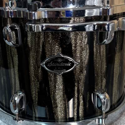 Tama Starclassic Walnut Birch 12" X 9" tom - Black Clouds & Silver Linings image 2