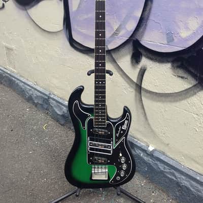 1966 Burns Shadows Bass Greenburst image 4