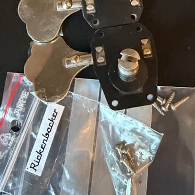 Rickenbacker 4001 & 4003 bass tuning heads [2L &1R] 1970s - Chrome image 2