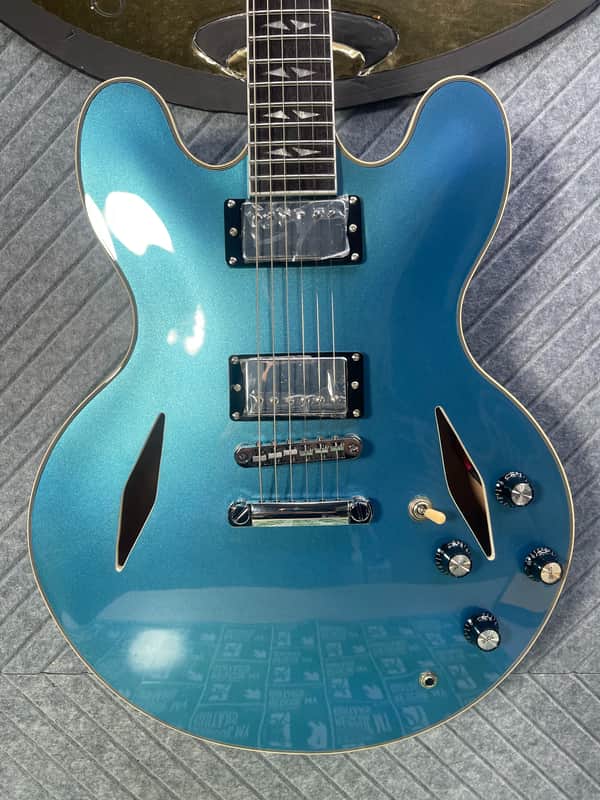 Firefly FF338 PRO LAST ONE! Metallic Blue Foo Fighters Dave Grohl 335 Gibson Trini Lopez image 1