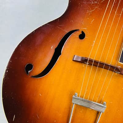 S.S. Stewart Archtop Guitar 1940s - Sunburst image 4