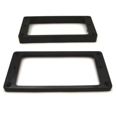 Humbucker Ring Set-Tapered w/ Flat Bottoms-Black image 1