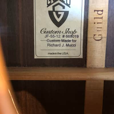 Guild Custom Shop JF-55-12 1998 Natural "Richard Mucci" image 6