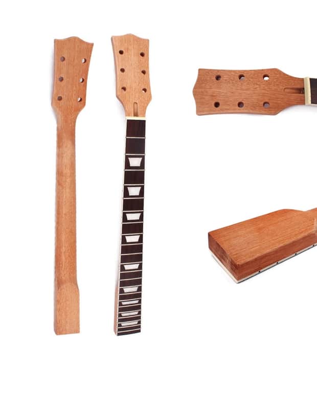 New 22 Frets Electric Guitar Neck DIY Compatible For Les Paul LP Guitars Replace image 1